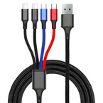 KABEL USB DO ŁADOWANIA TRANSMICJI DANYCH USB USB-C TYP C microUSB LIGHTNING
