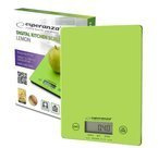 Cyfrowa waga kuchenna z dotykowym panelem zielona