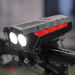 LAMPA ROWEROWA LAMPKA SOLARNA NA KIEROWNICĘ ZESTAW PRZÓD + TYŁ