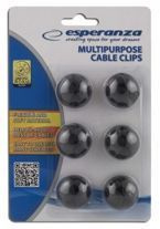 Uniwersalny organizer do kabli czarny 6 szt