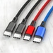 KABEL USB DO ŁADOWANIA TRANSMICJI DANYCH USB USB-C TYP C microUSB LIGHTNING