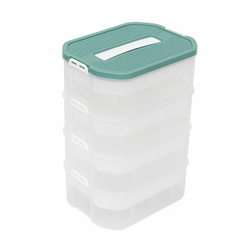 Pudełko pojemnik na klocki LEGO 5 warstwowy piętrowy z przegródkami