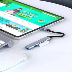 HUB USB 3.0 ROZGAŁĘŹNIK SZYBKI ROZDZIELACZ ADAPTER PORTÓW USB 4 PORTY 3x2.0