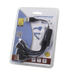 USB 2.0 HUB rozdzielacz 3 x USB 1 x microUSB ESPERANZA