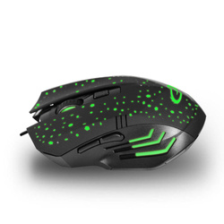 MYSZ PRZEWODOWA GAMINGOWA LED 6D OPTYCZNA USB-C GALAXY