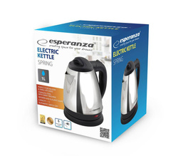 CZAJNIK ELEKTRYCZNY SPRING 1L ESPERANZA SREBRNY