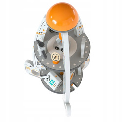 Drewniana Rakieta Kosmiczna Manipulacyjna Sensoryczna Liczydło Dla Dzieci