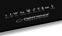 Cyfrowa waga łazienkowa analityczna bluetooth 8w1 B.FIT czarna