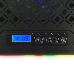 PODSTAWKA CHŁODZĄCA GAMING POD NOTEBOOK LED RGB GALERNE