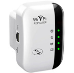WZMACNIACZ SYGNAŁU Wi-Fi MOCNY REPEATER 300MB/S 2 TRYBY FUNKCJA WPS