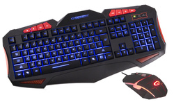Zestaw klawiatura + mysz podświetlana przewodowa dla graczy USB SHELTER