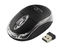 Bezprzewodowa mysz optyczna CONDOR 2.4GHz czarna