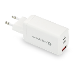 Ładowarka sieciowa GaN z gniazdem USB oraz 2x USB-C PD PPS QC4+ 65W