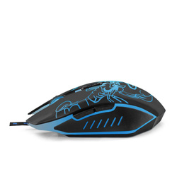 MYSZ PRZEWODOWA GAMING LED 6D OPTYCZNA USB SCORPIO NIEBIESKA