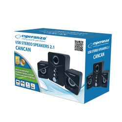 ESPERANZA GŁOŚNIKI 2.1 USB-C CANCAN