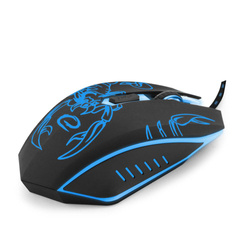 MYSZ PRZEWODOWA GAMING LED 6D OPTYCZNA USB SCORPIO NIEBIESKA