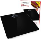 Cyfrowa waga łazienkowa hartowana AEROBIC czarna