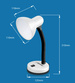 LAMPKA BIURKOWA E27 VEGA CZARNA