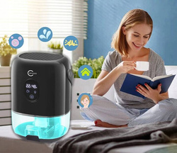 Osuszacz powietrza Pochłaniacz wilgoci Lampka LED RGB 7 Kolorów Temperatura