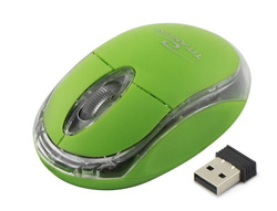Bezprzewodowa mysz optyczna CONDOR 2.4GHz zielona