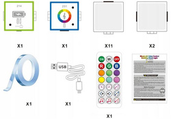 KLOCKI MODUŁOWE LOGICZNE ŚWIECĄCE BT PROGRAM
