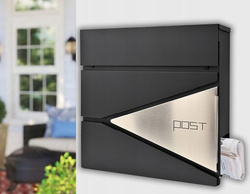 SKRZYNKA NA LISTY ULOTKI GAZETY POCZTOWA LISTOWA STALOWA Z KLUCZYKAMI