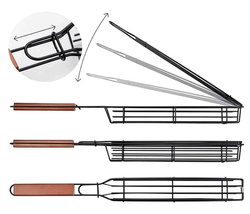 KOSZYK DO GRILLOWANIA 49CM RUSZT DO RYB WARZYW