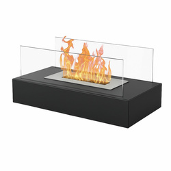 Biokominek wolnostojący bezdymny na bioetanol 35x18cm czarny bio kominek