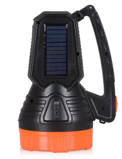 Latarka akumulatorowa LED 1.6W z ładowaniem solarnym i światłem bocznym 2.8W LB0168 LIBOX