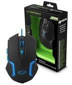 Myszka przewodowa dla graczy 6D optyczna USB MX205 FIGHTER niebieska