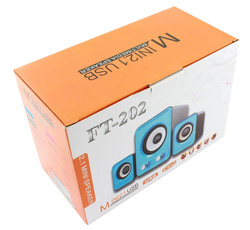 MOCNE GŁOŚNIKI 2.1 USB DO LAPTOPA SUBWOOFER BIAŁE