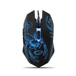 MYSZ PRZEWODOWA GAMING LED 6D OPTYCZNA USB SCORPIO NIEBIESKA