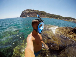 MASKA DO SNORKELINGU NURKOWANIA PEŁNOTWARZOWA