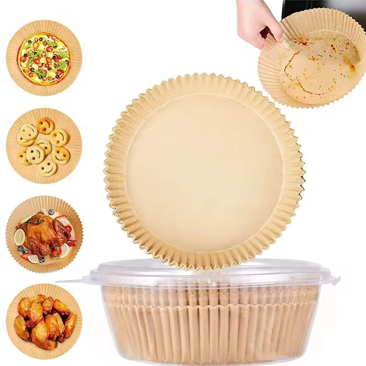 Papier do frytkownicy frytownicy beztłuszczowej air fryer 20cm 50 sztuk pol_pl_Papier-do-frytkownicy-frytownicy-beztluszczowej-air-fryer-20cm-50-sztuk-7709_4