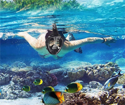 MASKA DO SNORKELINGU NURKOWANIA PEŁNOTWARZOWA