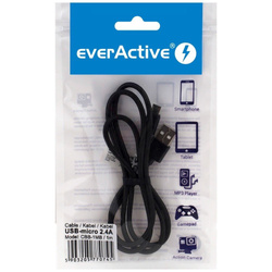 Kabel przewód pleciony USB - micro USB everActive CBB-1MB 100cm 