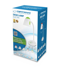 LAMPKA BIURKOWA E27 ELECTRA CZARNA