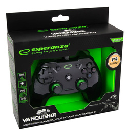 ESPERANZA PRZEWODOWY GAMEPAD PC/PS3 USB VANQUISHER