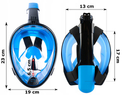 MASKA DO SNORKELINGU NURKOWANIA PEŁNOTWARZOWA