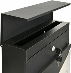 SKRZYNKA NA LISTY ULOTKI GAZETY POCZTOWA LISTOWA STALOWA Z KLUCZYKAMI