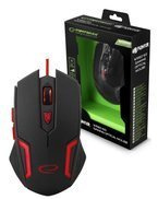 Myszka przewodowa dla graczy 6D optyczna USB MX205 FIGHTER czerwona