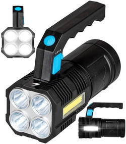 Latarka szperacz 250lm 4xLED + COB VA0113 Vayox