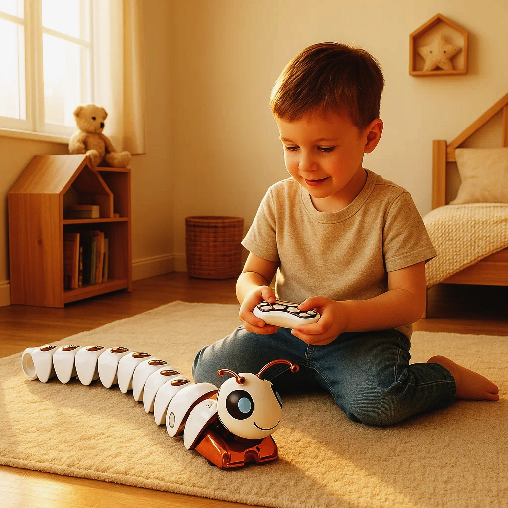 Robot Zdalnie Sterowany Gąsienica Wymienne Elementy Zabawka Światło Dźwięk pol_pl_Robot-Zdalnie-Sterowany-Gasienica-Wymienne-Elementy-Zabawka-Swiatlo-Dzwiek-7736_2