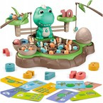 GRA ZRĘCZNOŚCIOWA ZABAWA W ŁOWIENIE DINOZAURÓW DINO WĘDKI WĘDKOWANIE