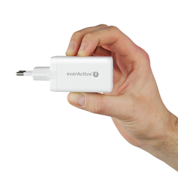 Ładowarka sieciowa GaN z gniazdem USB oraz 2x USB-C PD PPS QC4+ 65W