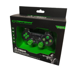 Gamepad z wibracją pad USB do PC/PS2/PS3 CORSAIR zielony