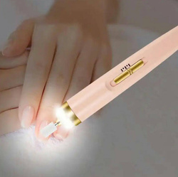 FREZARKA DO PAZNOKCI MANICURE PEDICURE AKU USB ZESTAW 5 FREZÓW FREZY