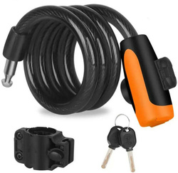 LINKA ZAPIĘCIE ROWEROWE ZABEZPIECZENIE DO ROWERU Z UCHWYTEM + 2 KLUCZYKI