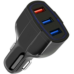 ŁADOWARKA SAMOCHODOWA 3xUSB QC 3.0