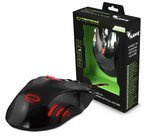 Myszka przewodowa dla graczy 7D optyczna USB MX401 HAWK czerwona